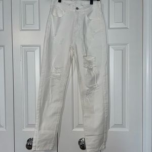 NWOT Shein white jeans